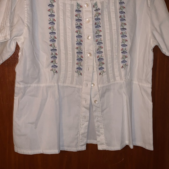Prete Embroidered Button up Shirt  Size L - Picture 4 of 10